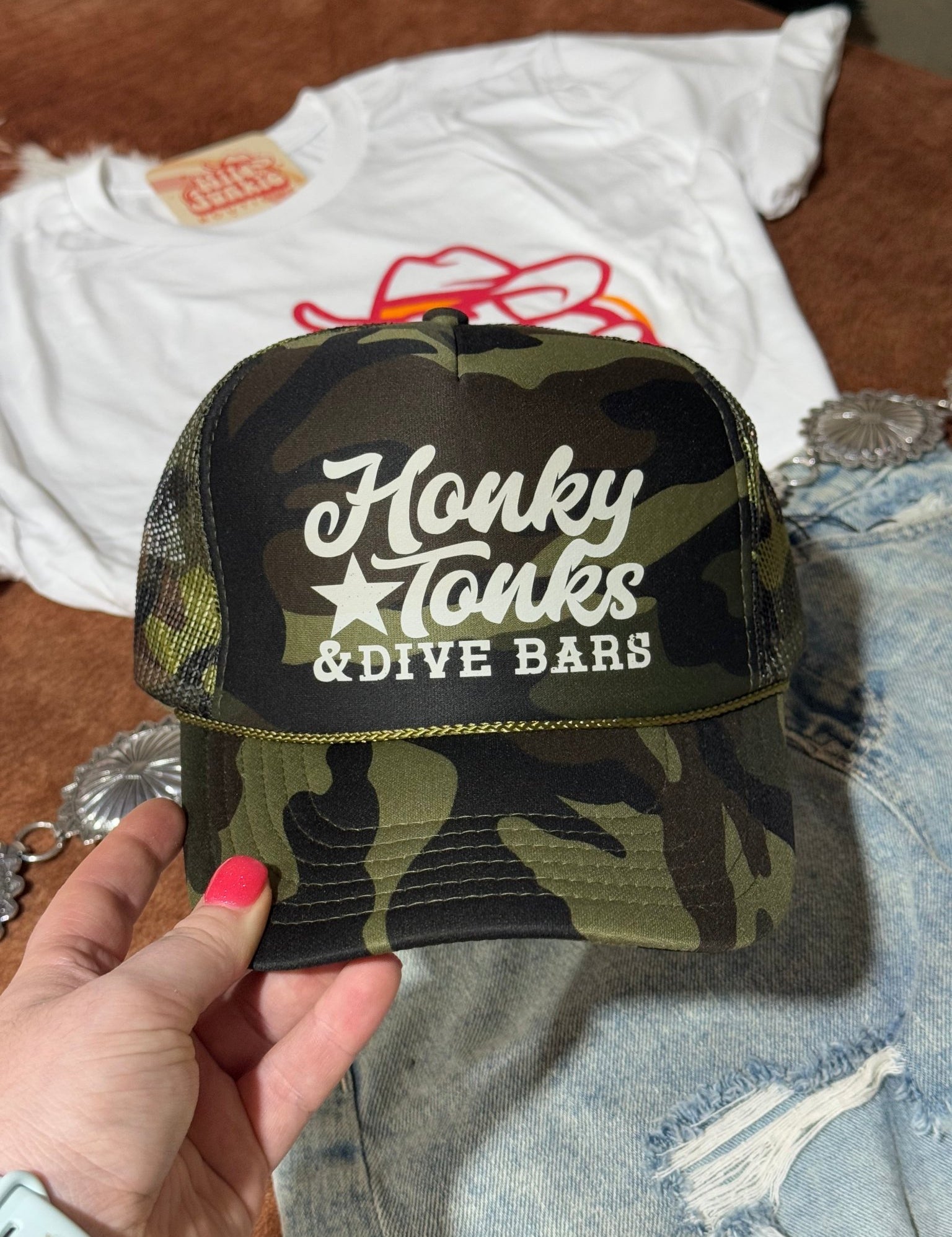 Honky Tonk Dive Bars Trucker Hat