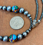 Horizon Spectrum Inlay Beaded Necklace