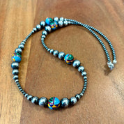 Horizon Spectrum Inlay Beaded Necklace