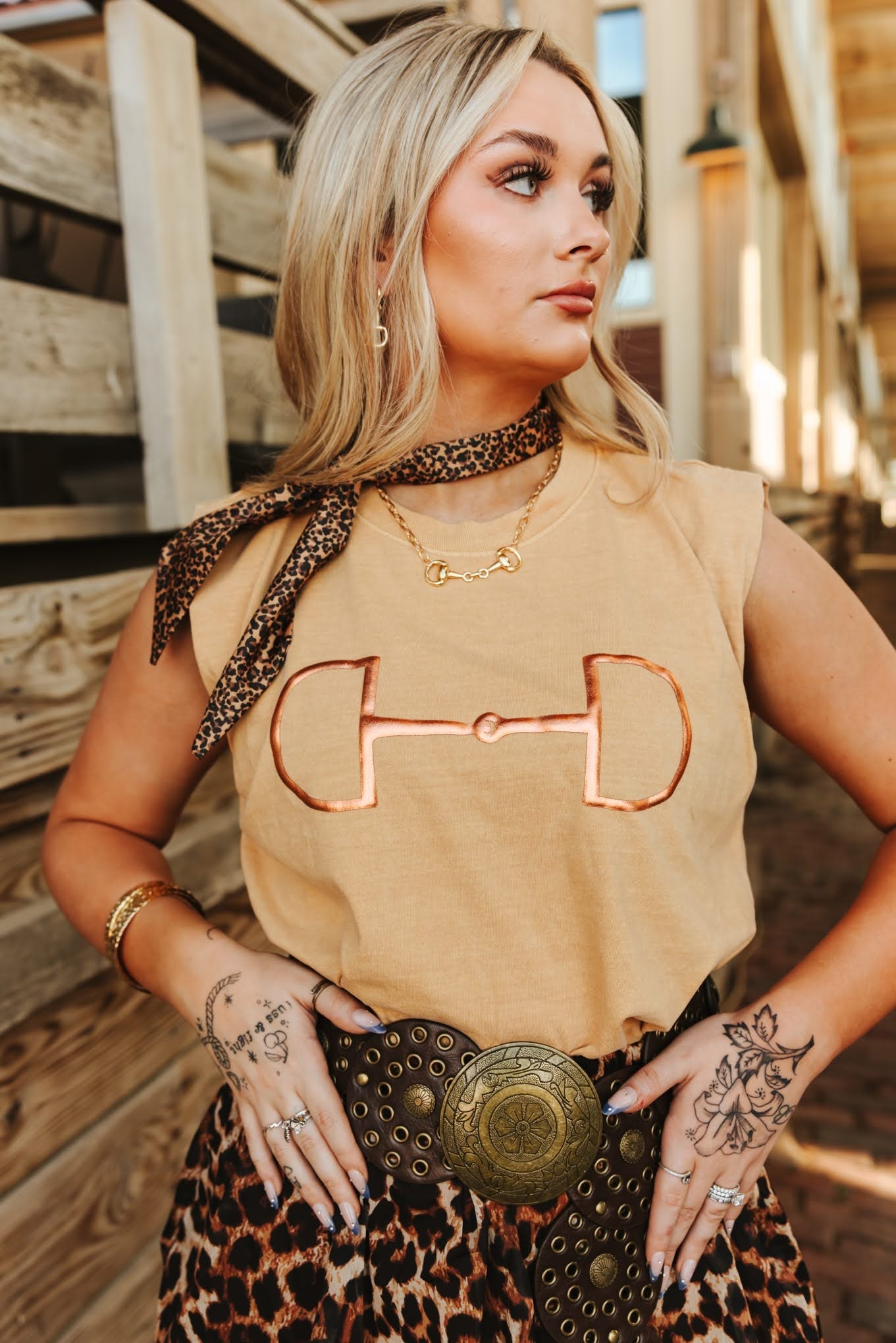 Horse Bit Muscle TeeS