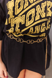 Horse Shoe Gold Chain Belt