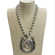 Horse Shoe Pendant Necklace