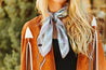 Horsebit Satin Scarf