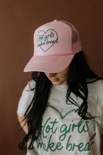 Hot Girls Make Bread Trucker HatPink