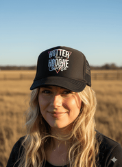 Hotter Than A Hoochie Coochie Trucker HatBlack