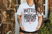 Hotter Than A Hoochie Graphic TeeBlackS