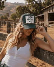 How About No Stripe Trucker Hat with Chain