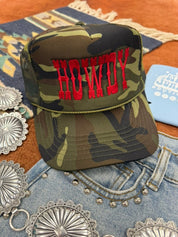 Howdy Camo Embroidered Trucker Hat