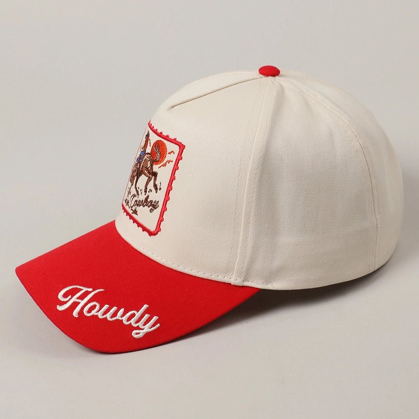 Howdy Cowboy Embroidered Trucker Hat