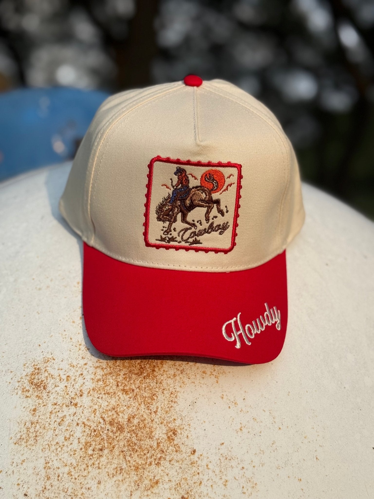 Howdy Cowboy Embroidered Trucker Hat