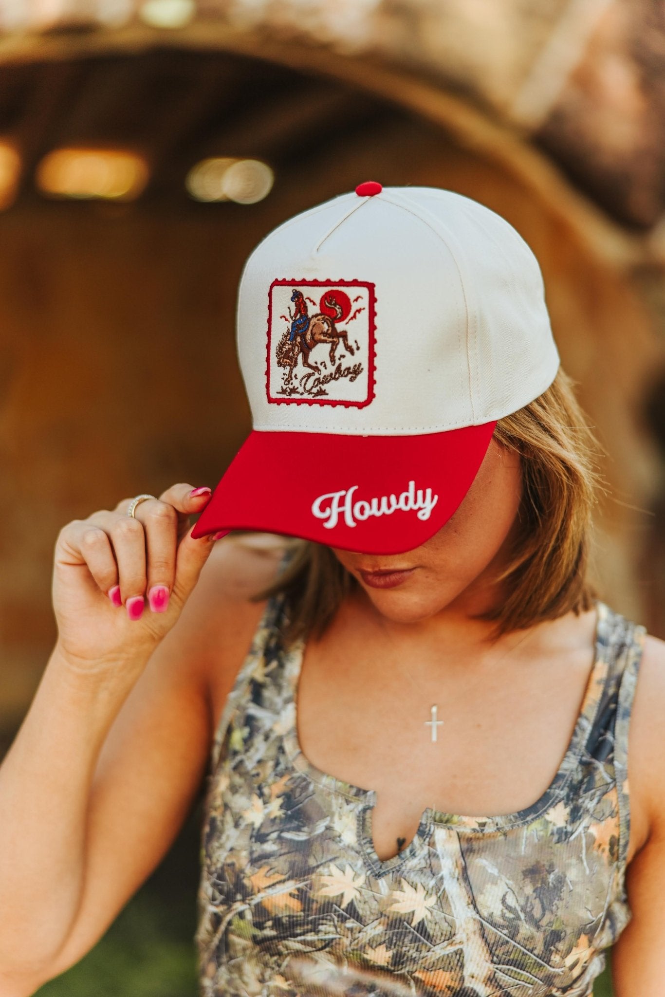 Howdy Cowboy Embroidered Trucker Hat