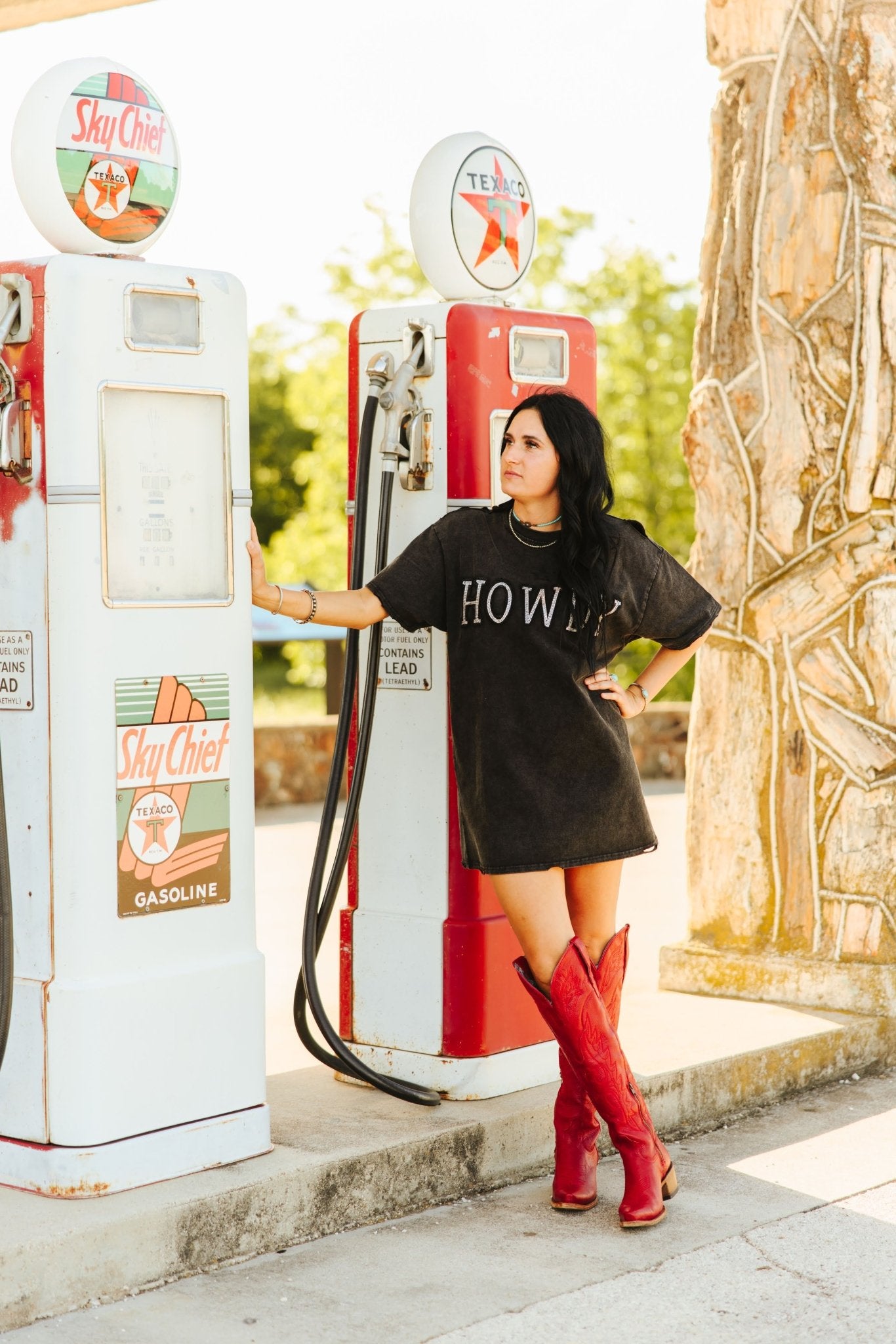 Howdy Embellished Tee DressS