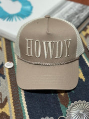 Howdy Embroidered Trucker Hat
