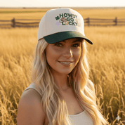 Howdy Go Lucky Embroidered Trucker Hat