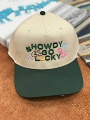 Howdy Go Lucky Embroidered Trucker Hat