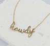 Howdy Gold Chain Necklace