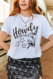 Howdy Partner Cowboy Graphic TeeS