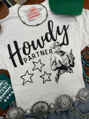Howdy Partner Cowboy Graphic TeeS