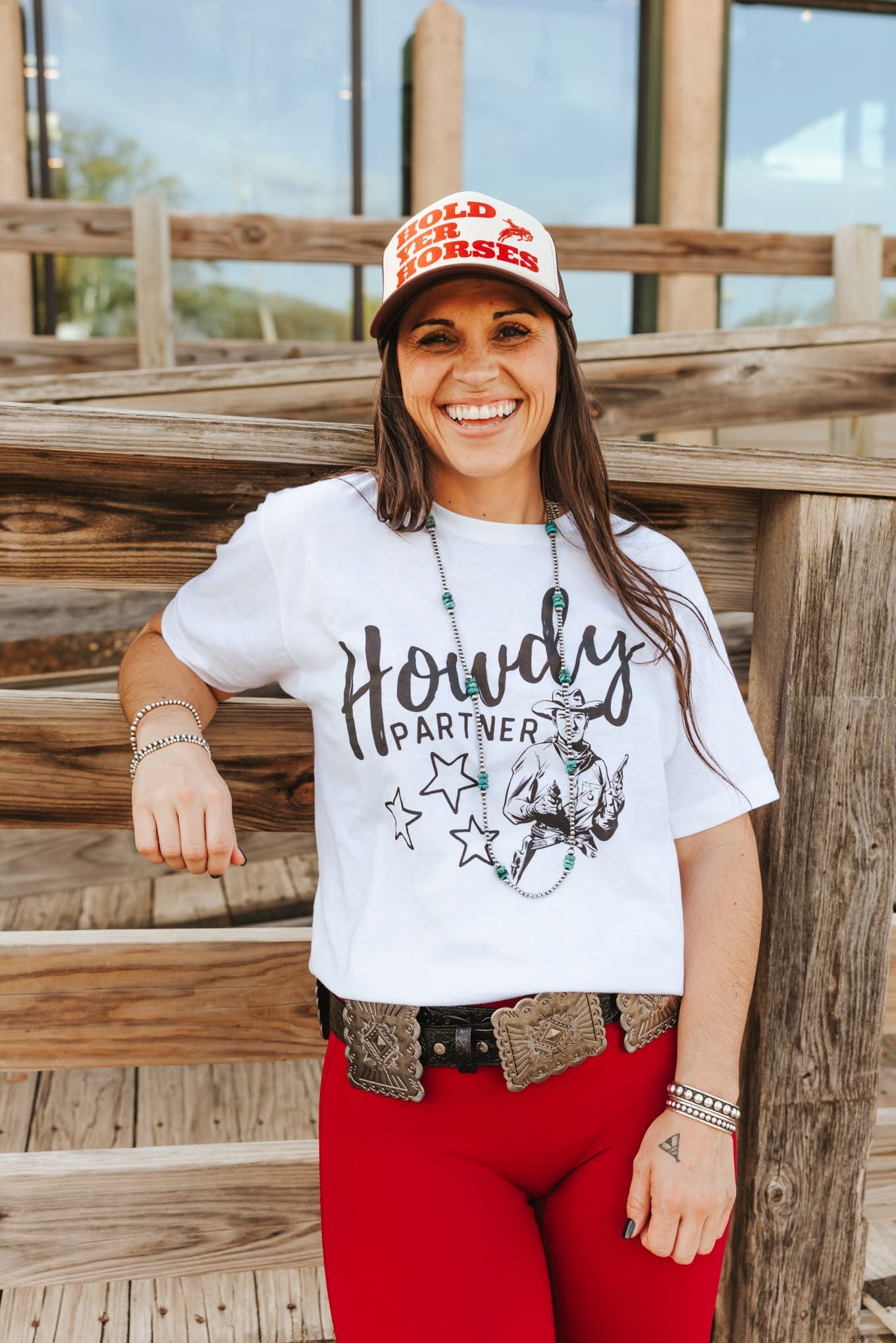 Howdy Partner Cowboy Graphic TeeS