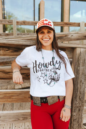 Howdy Partner Cowboy Graphic TeeS