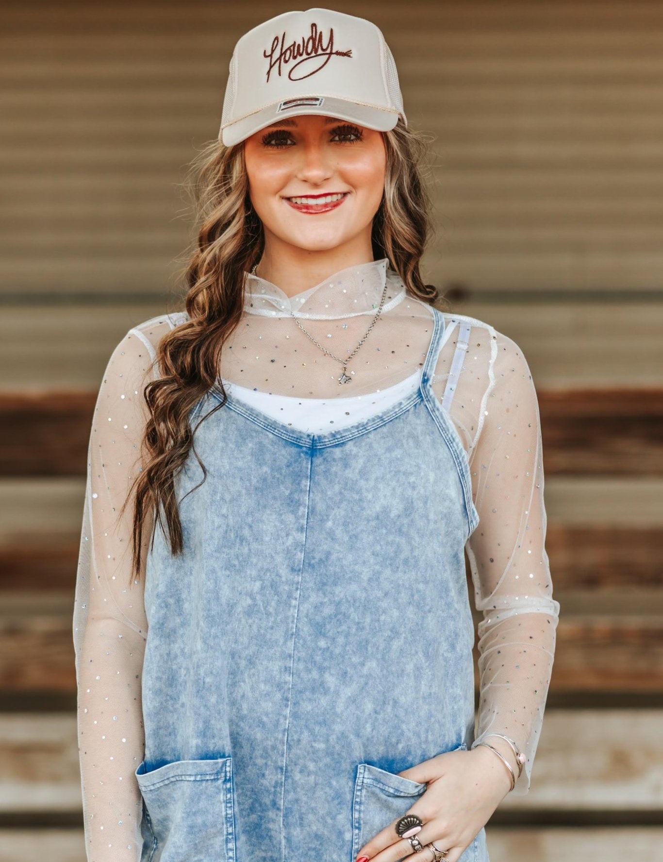 Howdy Rope Embroidered Trucker Hat
