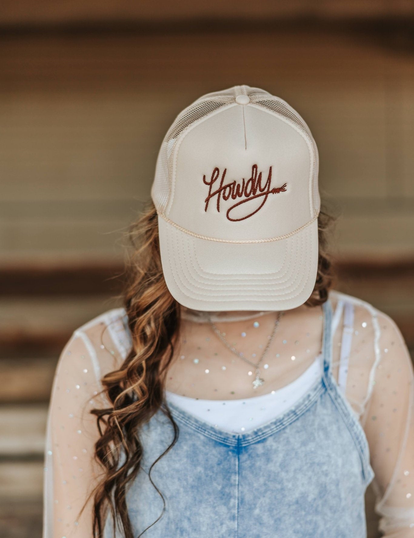 Howdy Rope Embroidered Trucker Hat