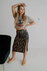 Howdy Side Slit Midi SkirtS