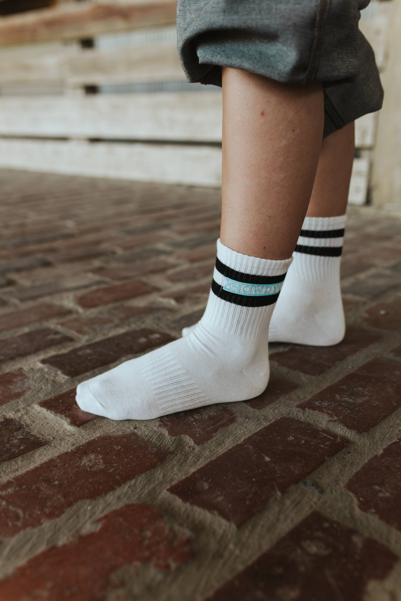 Howdy Stripe Crew Socks