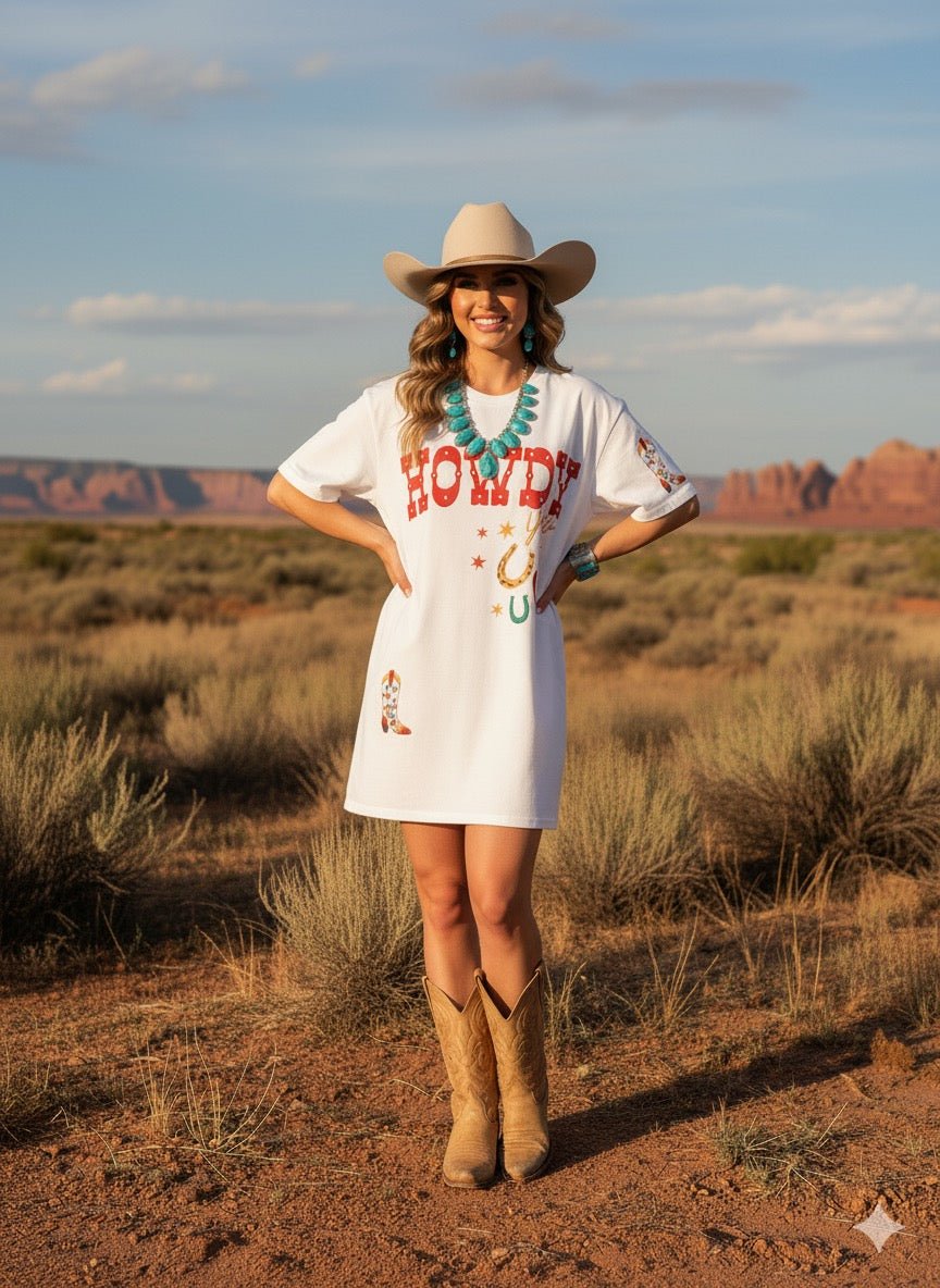 Howdy Y'all Oversized Graphic TeeS/M