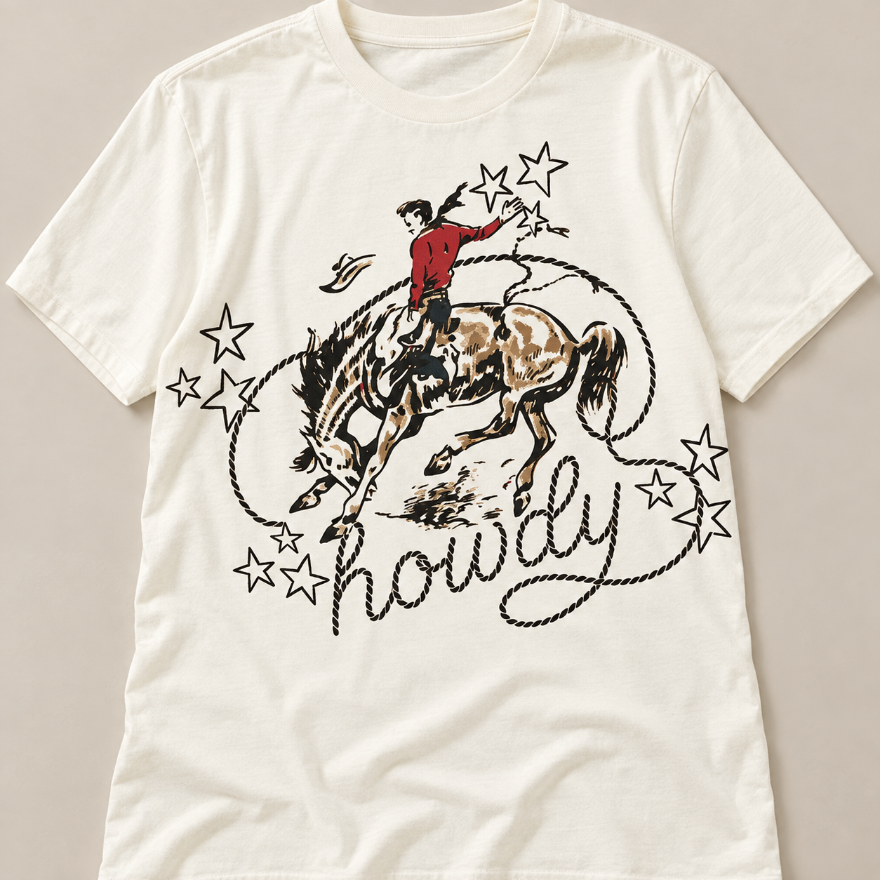 Cowboy Spirit Howdy Graphic Tee