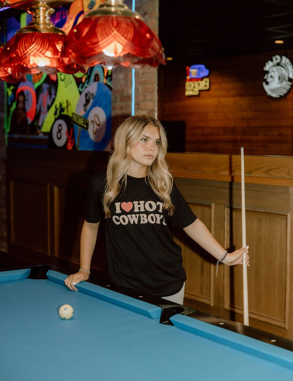 I Love Hot Cowboys Graphic TeeS