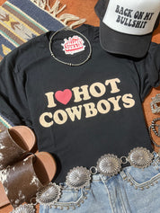I Love Hot Cowboys Graphic TeeS