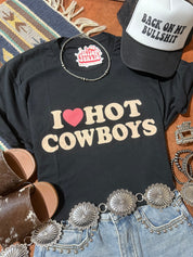 I Love Hot Cowboys Graphic TeeS
