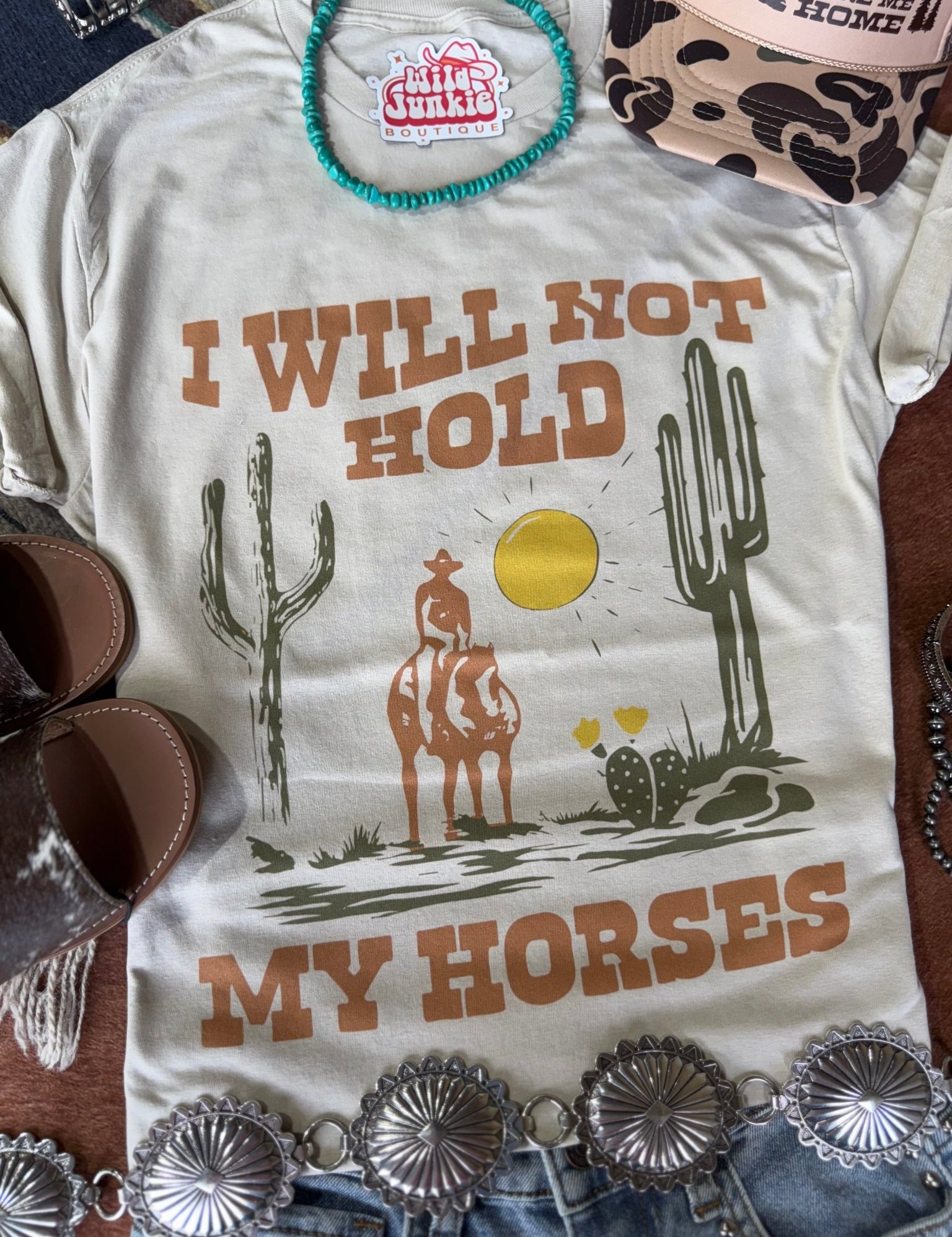 I Will Not Hold My Horses Graphic TeeCementS