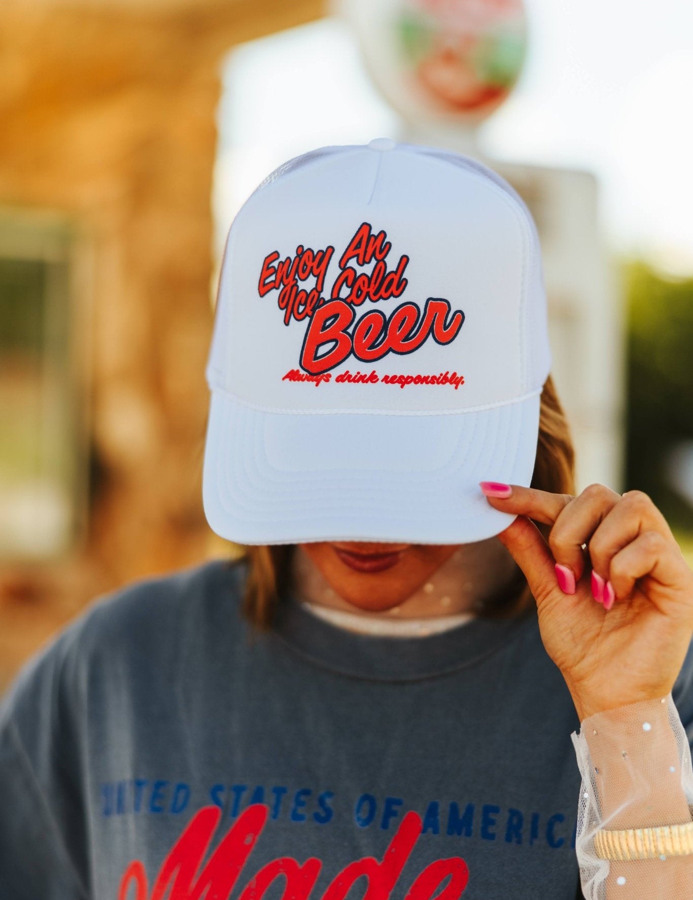 Iced Cold Beer Summer Trucker Hat