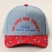 In God We Trust USA Embroidered Trucker Hat