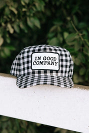 In Good Company Gingham Patch Trucker Hat