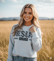 Jesus Saves Graphic SweatshirtAshS
