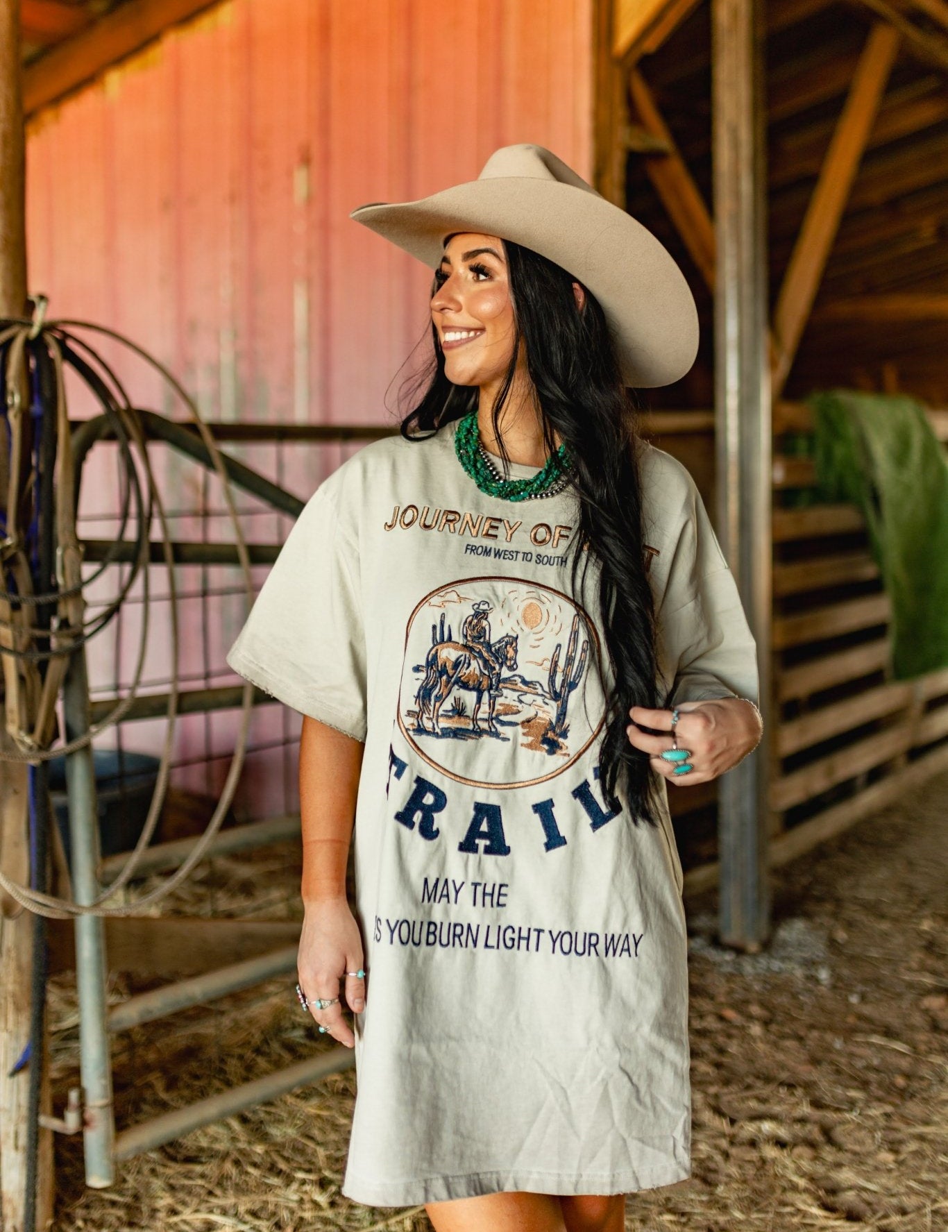 Journey Of West Graphic Tee DressS