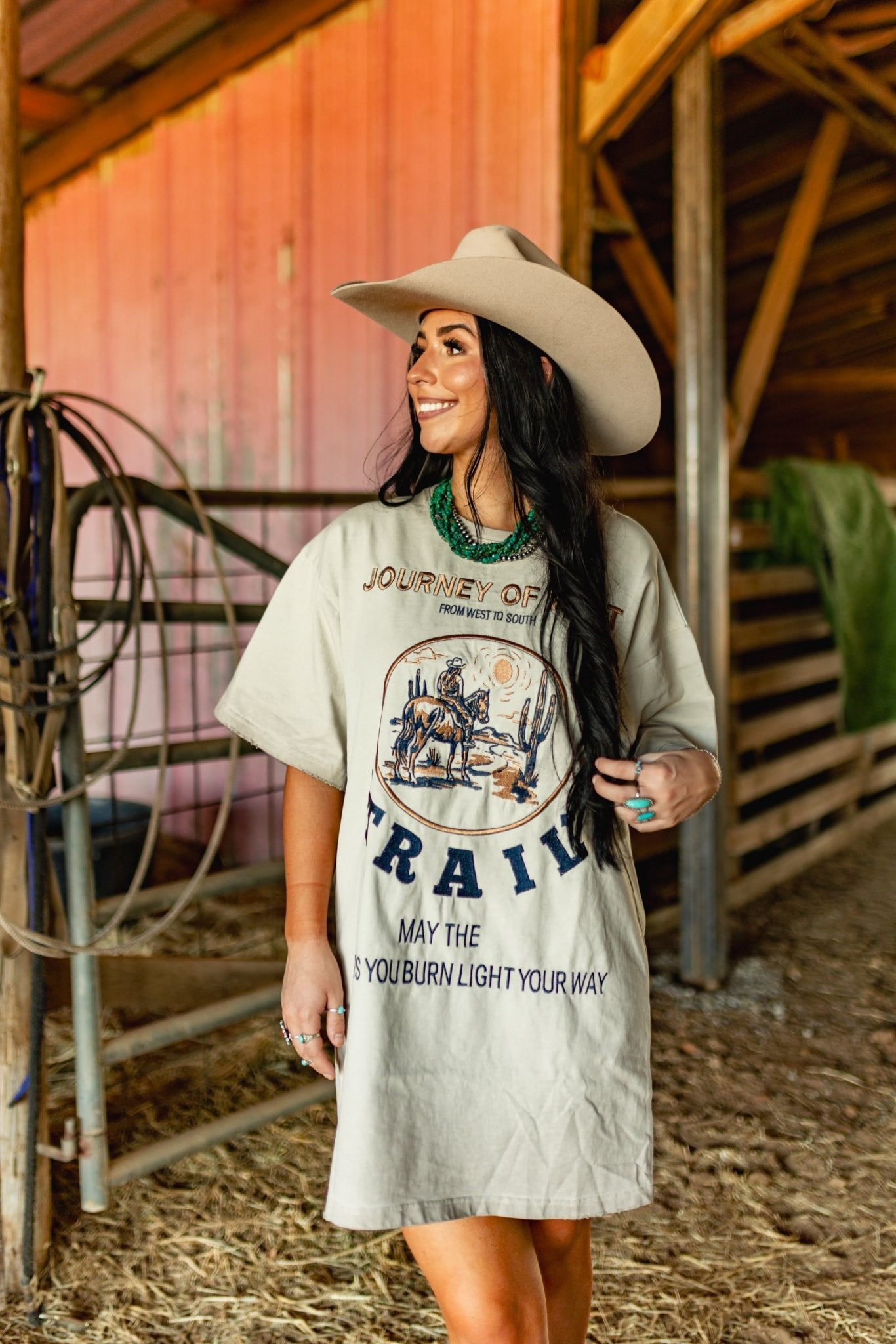 Journey Of West Graphic Tee DressS