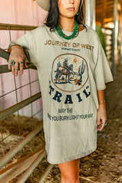 Journey Of West Graphic Tee DressS
