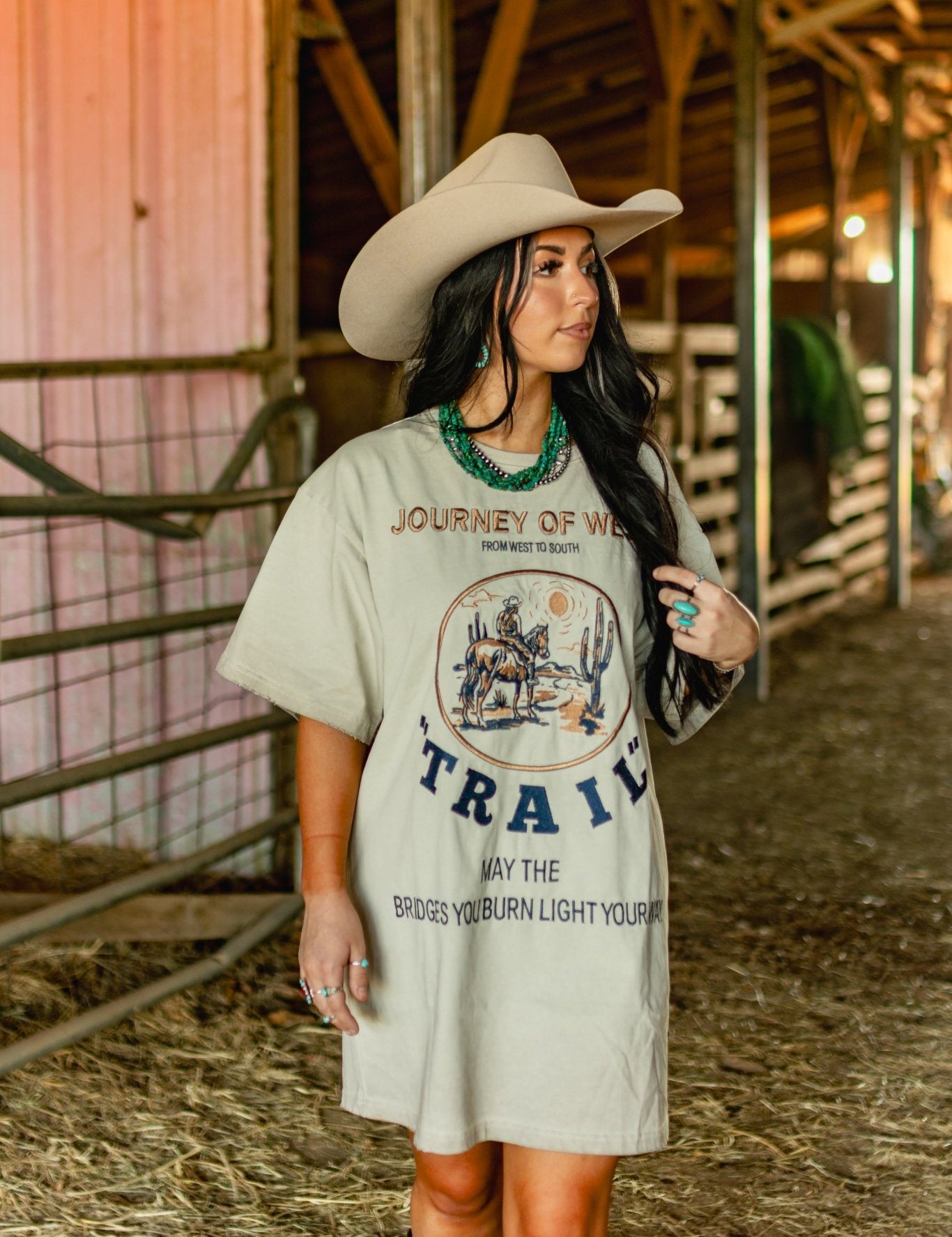 Journey Of West Graphic Tee DressS