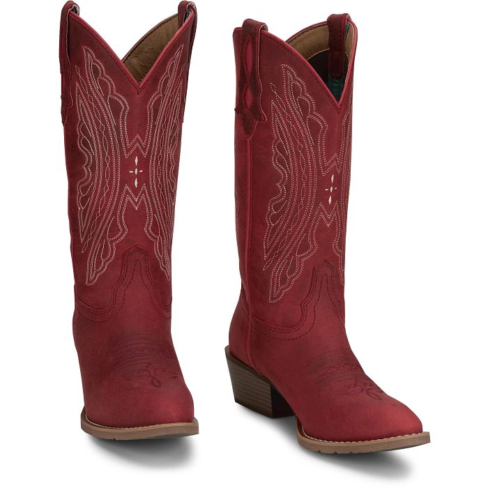 Justin Renie Red Western Boots - Sz 77
