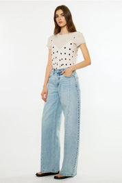 Kancan Low-Slung Wide Barrel Jeans1