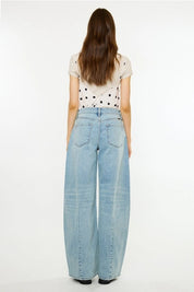 Kancan Low-Slung Wide Barrel Jeans1