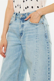 Kancan Low-Slung Wide Barrel Jeans1