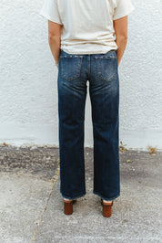 KanCan Mid-Rise Classic Deep Denim Wide Leg Jeans1