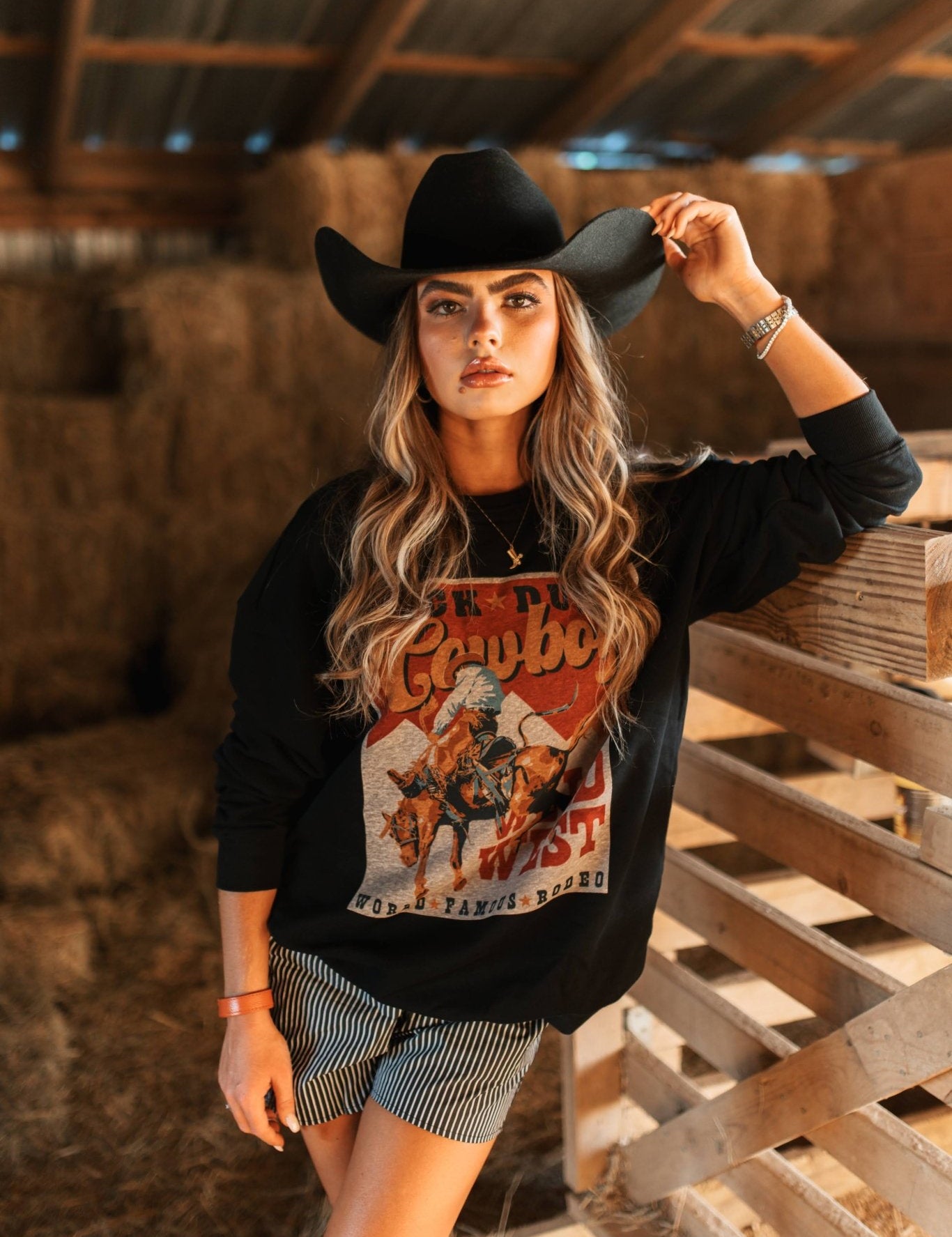 Kick Dust Cowboy Graphic SweatshirtS