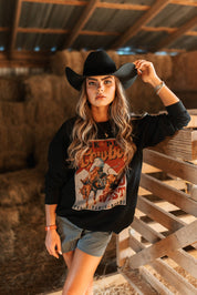 Kick Dust Cowboy Graphic SweatshirtS