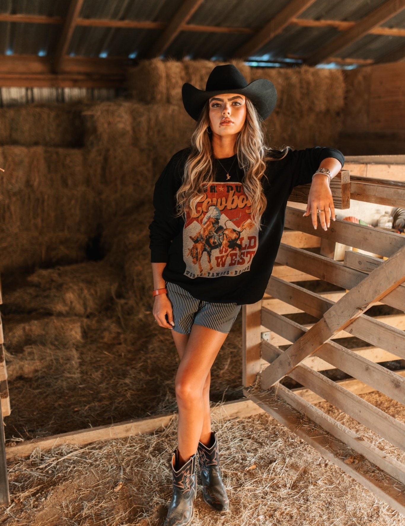 Kick Dust Cowboy Graphic SweatshirtS